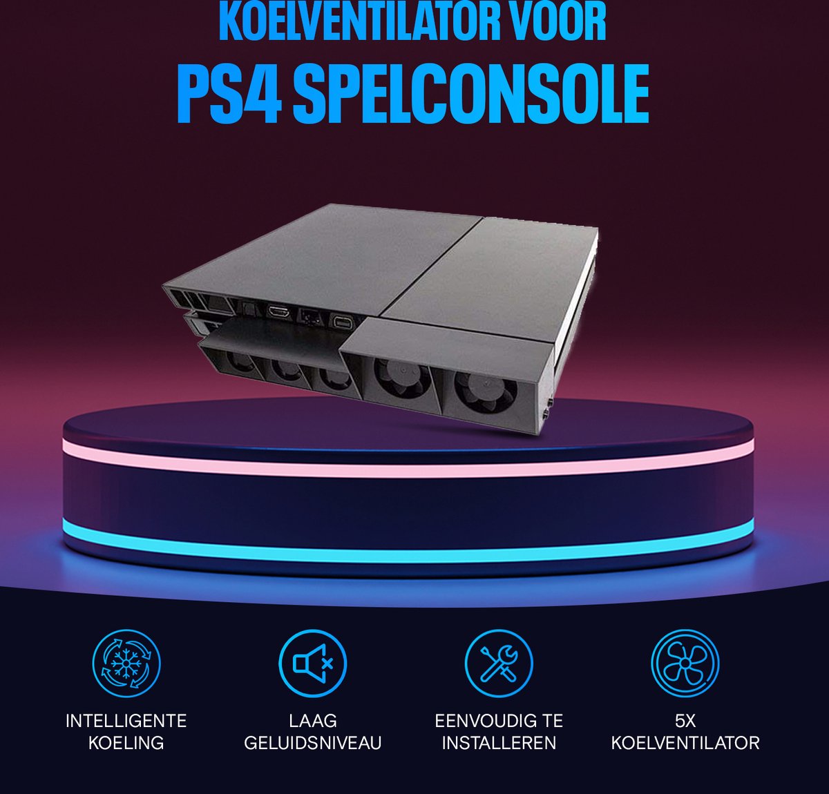 Levay - Ventilateur PS5 - Ventilateur de refroidissement PS5