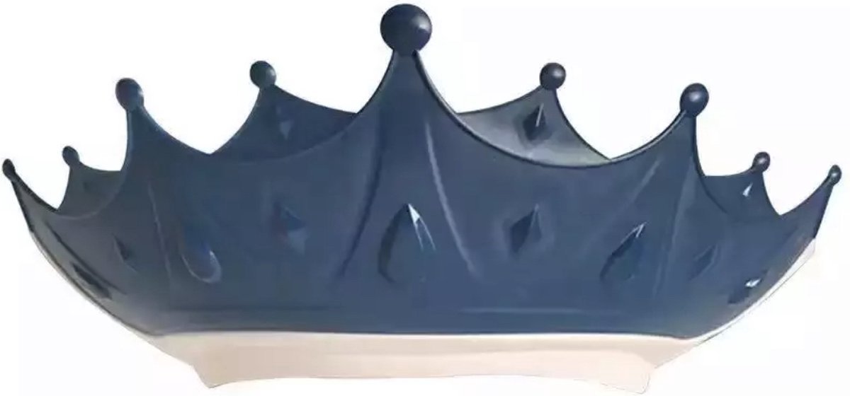 Jumada's Kroon Douchekapje voor Kinderen - Verstelbaar - Blauw - Siliconen Bad & Douche