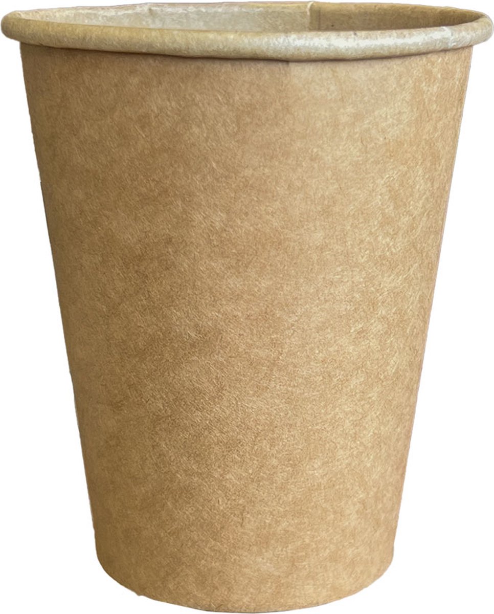Kartonnen Kraft Koffiebeker Coffee to Go 300cc/12oz - 1.000 st/ds.