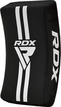 RDX Sports T1 Gel Padded Curved Kick Shield met Nylon Hendels - Zwart