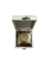 Hipperboo® Bamboe Horloge - Unisex - Heren en Vrouwen - Polshorloge - Lichtbruin Eco-Leer - Met Opbergbox