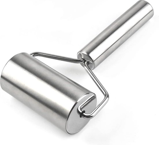 35 cm deegroller, rolling pin, deegroller roestvrij staal, uitrolstaaf