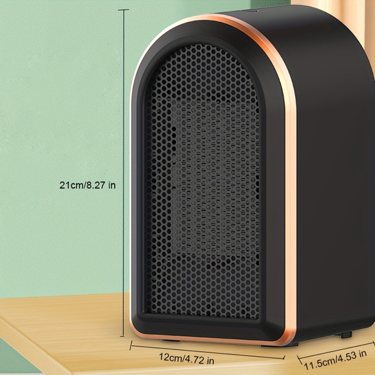 Elektrische Kachel - Haard - Heater - Mini Kachel - Warm - Infrarood Verwarmingspaneel - Wit – foto 3