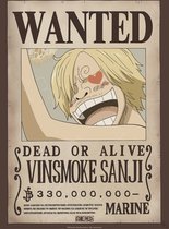 Poster One Piece Wanted Sanji 38x52cm