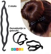 2x De Perfecte Knot met de Donut Bun Knot Maker - Styling Tool Haarproduct - van Heble®