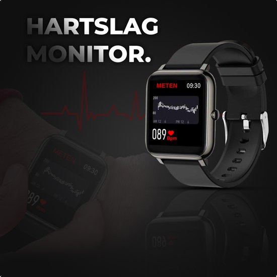 MANI Stappenteller horloge – Smartwatch Dames en Heren – Sporthorloge Dames Heren - IOS en Android - MANI