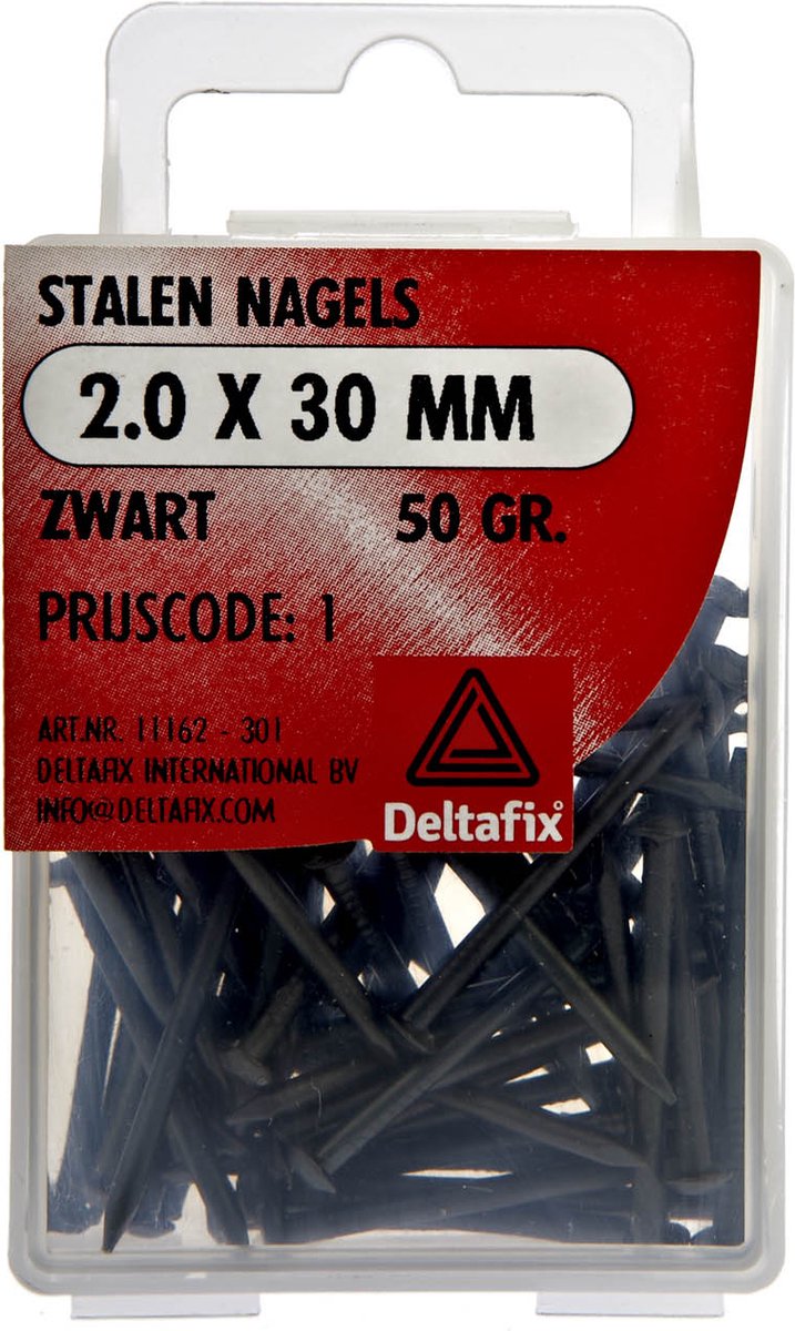Deltafix stalen nagel profi geblauwd 2.0 x 30 mm 50 gr.