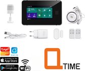 Alarmsysteem met touch scherm - Nederlandse software en app - WiFi - Meldingen via Smart Life app.Q-time G60 basis Alarmsysteem.