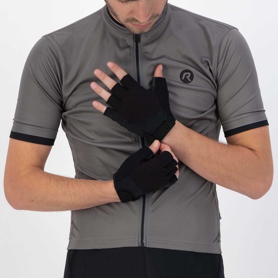 Rogelli Essential Fietshandschoenen Zomer - Wielrenhandschoenen - Korte Vinger - Heren - Zwart - Maat M van Merkloos — afbeelding 5