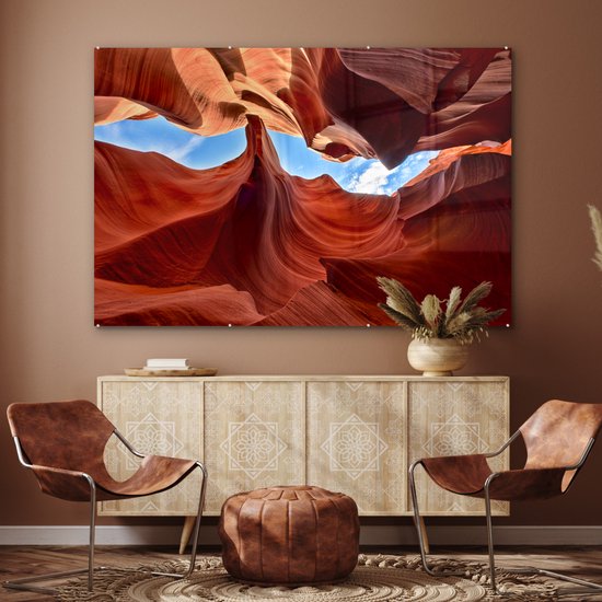 Peinture sur Verre - Murs Rocheux de l'Antelope Canyon aux USA - 180x120 cm - Peintures sur Verre Peintures - Photo sur Glas