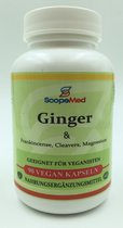 Ginger Plus - Ondersteuning van het lymfestelsel - Ondersteuning van de spijsvertering - Preventie van constipatie - Gember & Wierook & Kleefkruid & Magnesium