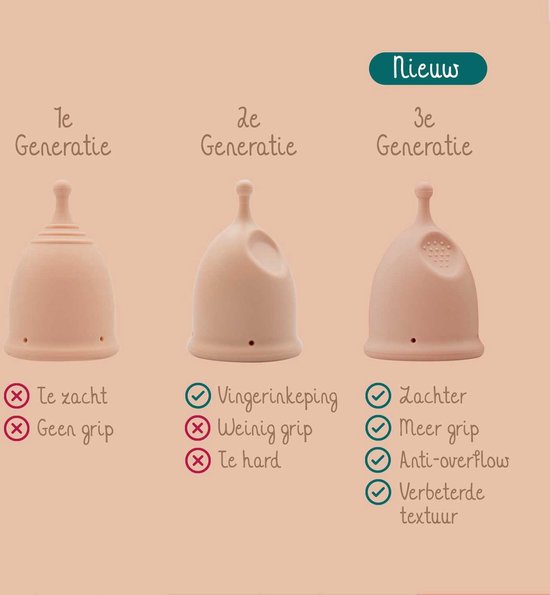 Bamboozy Set Menstruatiecup Maat M + Sterilisator - Herbruikbare Menstruatie Cup Period Zero Waste