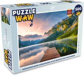 Puzzel Indrukwekkende zonsopgang in de bergen van Oostenrijk - Legpuzzel - Puzzel 500 stukjes