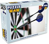 Puzzel Close-up van een dartbord - Legpuzzel - Puzzel 1000 stukjes volwassenen