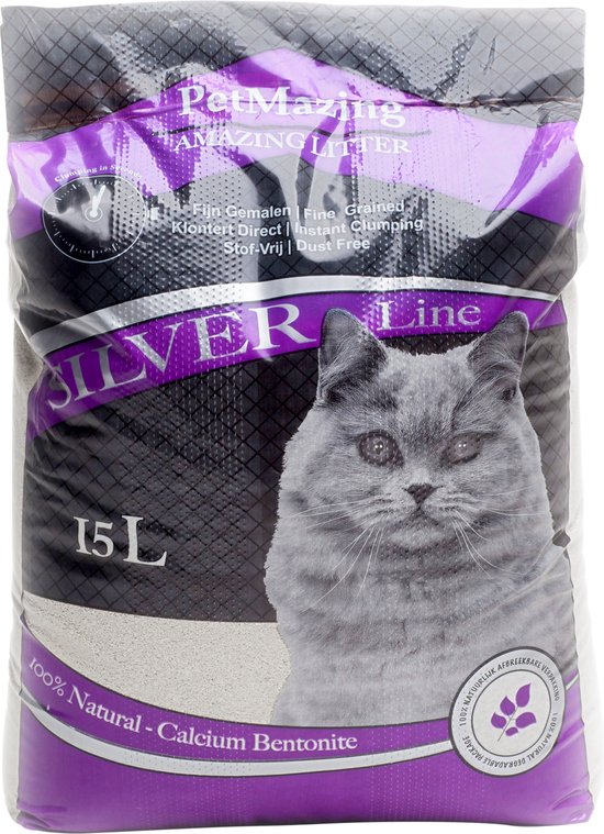 PetMazing Natuurlijke Kattenbakvulling - 1 x 15 L