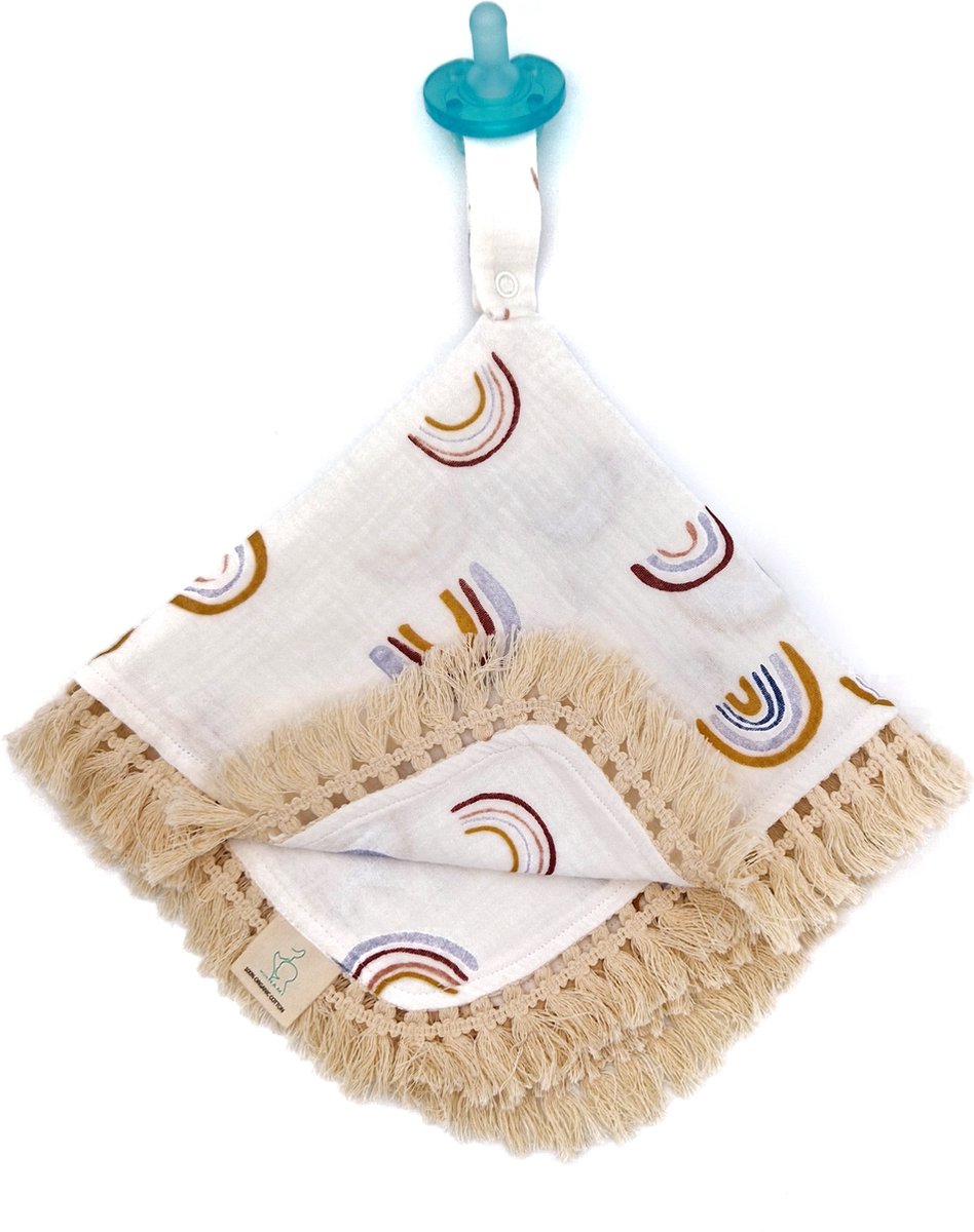 Goedkoopste MijnNami Hydrofiele Speendoek - Regenboog Boho