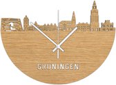Skyline Klok Groningen Eiken Hout Wanddecoratie Voor Aan De Muur City Shapes