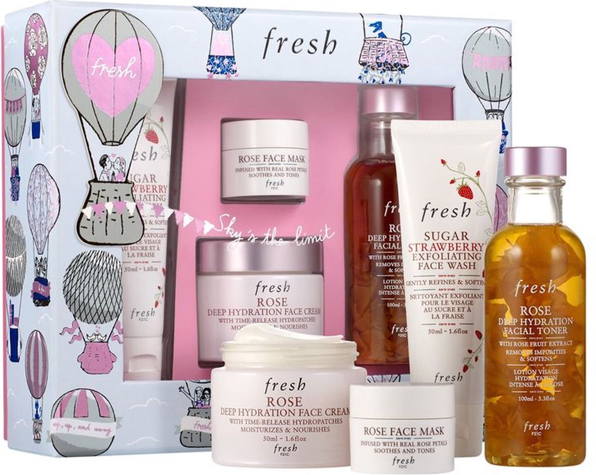 Fresh - Rose Deep Hydration Skincare Set - 4-delige set
