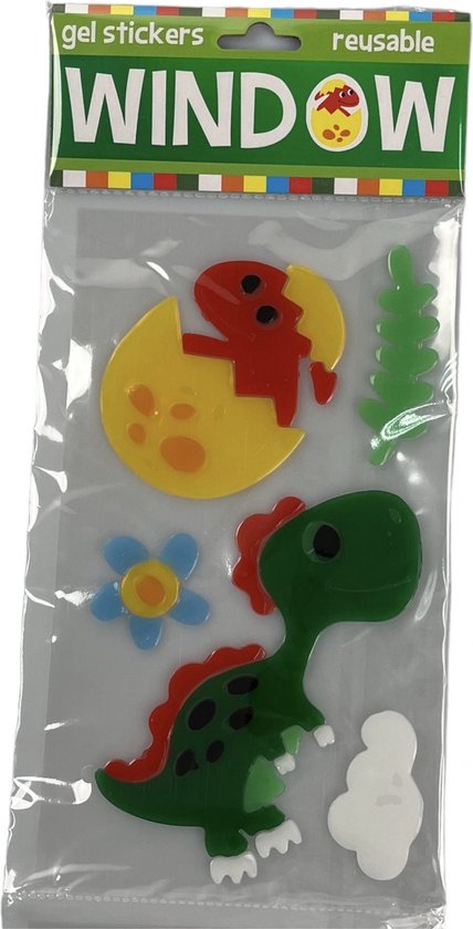 Gel window stickers Dino