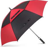 Paraplu groot, stormbestendig, automatisch open, L/XL/XXL paraplu voor heren en dames, dubbele overkapping, geventileerd