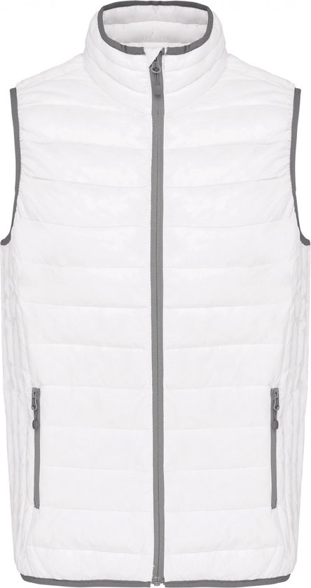 Eigentijds Lightweight Herenbodywarmer merk Kariban Wit - 3XL