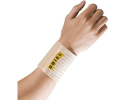 Uriel - Polsbrace Polsbandage - Beige - Unisex - Maat L - Past Links & Rechts - Ondersteuning bij Polsklachten