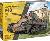 1:35 Italeri 6599 Carro Armato P.40 - Italian Heavy Tank Plastic Modelbouwpakket