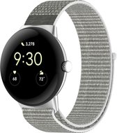 Nylon bandje - geschikt voor Google Pixel Watch 2 - lichtgrijs