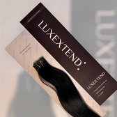 LUXEXTEND Invisible Tape Hair Extensions #1 | 10 Stuks | 25 gram | 60 CM