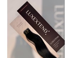 LUXEXTEND Invisible Tape Hair Extensions #1 | 10 Stuks | 25 gram | 60 CM