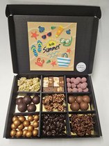 Luxe Belgische Chocolade Proeverij Pakket met Mystery Card 'Hello Summer'