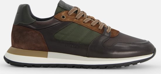 Ambitious Grizz Khaki Sneakers groen Leer - Maat 44