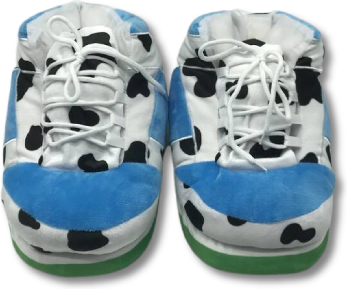 Xerolax Pantoffels Sloffen Slippers Warme Pantoffels Pluche Onesize Blauw