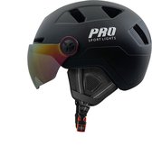 Speedpedelec Fietshelm Visier & Oorwarmers Set - Pedelec Helm Medium - Zwart