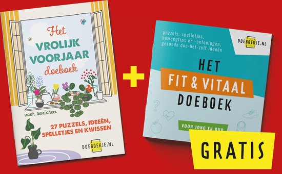 ACTIE Het Vrolijk Voorjaar Doeboek voor ouderen - puzzels, denksport