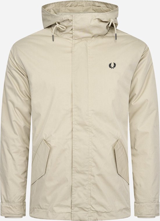 Fred Perry Short padded parka - light oyster