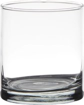 Waxinelichtjeshouder Celtic | Vaas | Glas | Transparant | set van 2 | Ø10 x H10 cm