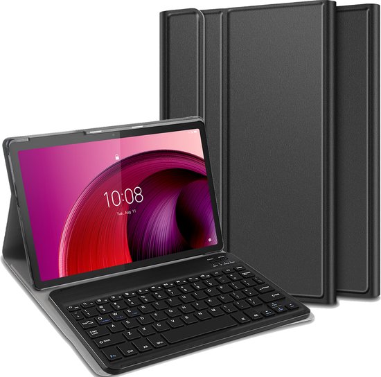 Cazy Hoes met Toetsenbord QWERTY - geschikt voor Lenovo Tab M10 5G - Zwart