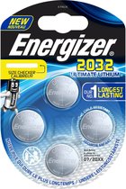 Energizer CR2032, Batterie à usage unique, CR2032, Lithium, 3 V, 4 pièce(s), Blister