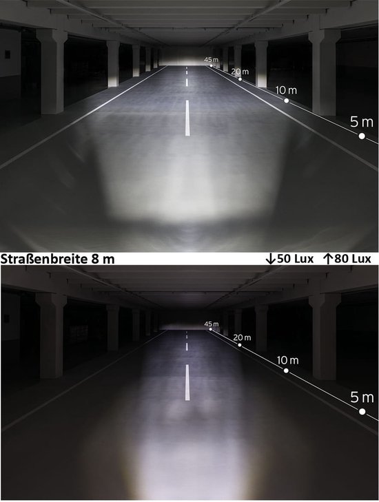 Busch + Müller Lumotec IQ-XS T Senso Plus Koplamp, zwart/transparant — afbeelding 3