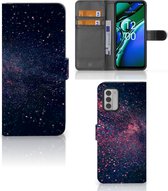 GSM Hoesje Geschikt voor Nokia G42 Flip Cover Stars
