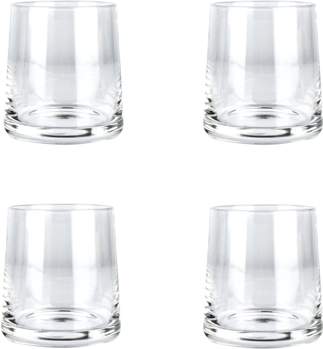Glasrijk® Waterglazen - Set van 4 - 250 ml - Drinkglazen - Luxe Drinkglazen - Wijnglazen - Whiskey Glazen - Waterglas - Wijnglazen - Wijnglazen witte wijn - Wijnglazen zonder voet