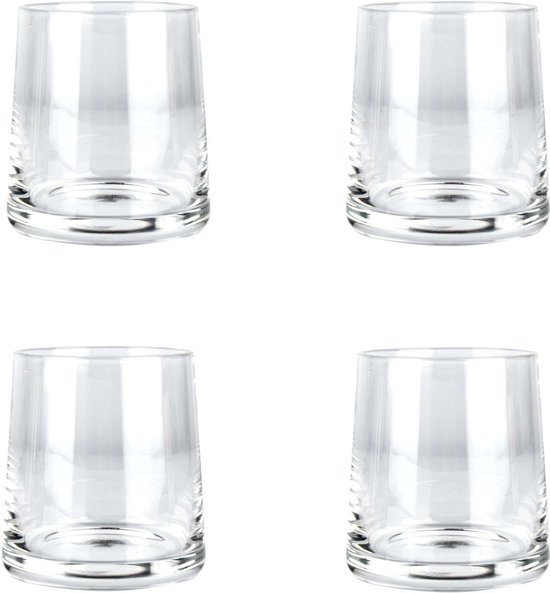 Glasrijk® Waterglazen - Set van 4 - 250 ml - Drinkglazen - Luxe Drinkglazen - Whiskey Glazen - Waterglas