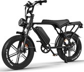 Fatbike V8 Model - Zwart - Elektrische Fatbikes - Elektrische Fiets - E Bike - 250 Watt - model 2024