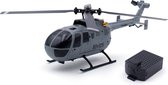 Flybarless RC Helikopter 256 mm - RTF met 6-Assige Vliegstabilisatie - Eenvoudige Start en Landing - Duurzaam en Gedetailleerd Grijs Ontwerp