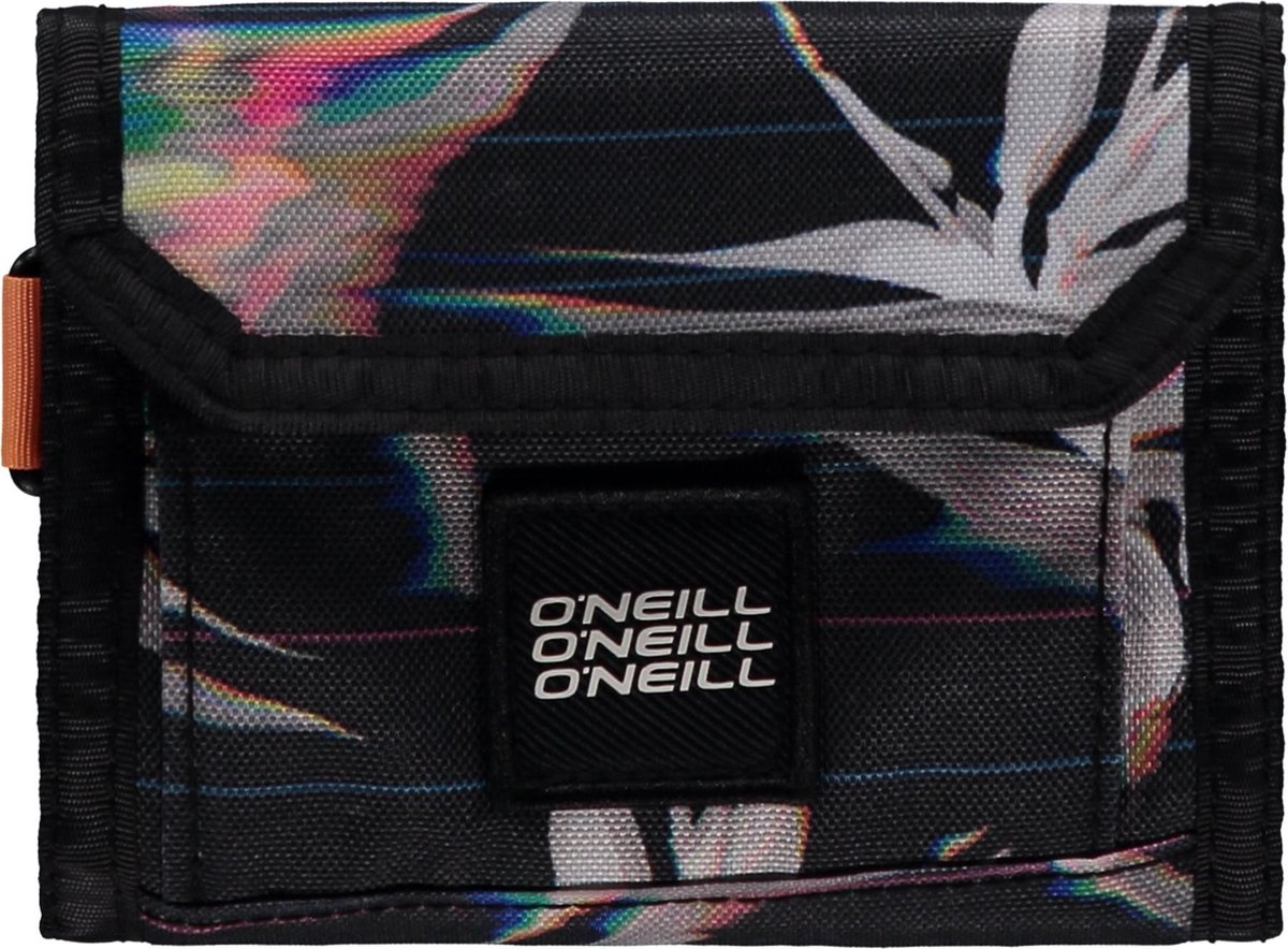O'Neill Portemonnee Bm pocketbook - Black Aop W/ Yellow - One Size | bol.com