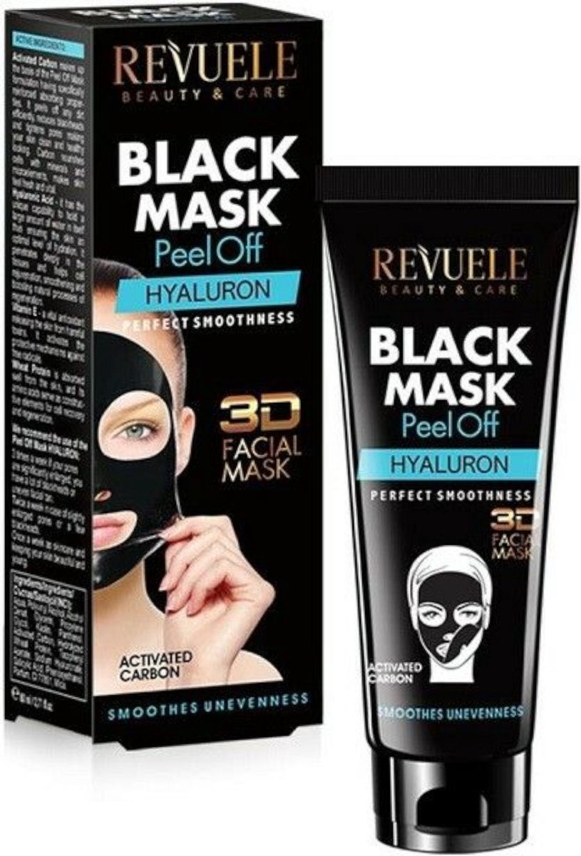 Revuele Black Mask Peel Off - Hyaluron 80ml.