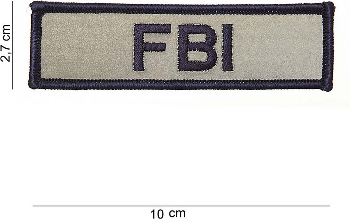 Embleem stof FBI klein