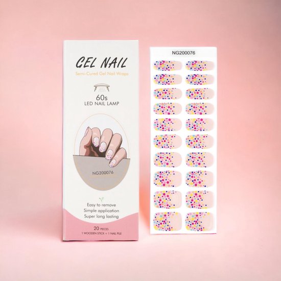 Foto: Nailglow gel nagel wraps roze disco gel nagel stickers nail wraps bij elke 2 pakjes die je besteld ontvang je een gratis nagelriemolie pen t w v 7 85 gel nail wraps gel nail stickers nail art nail foil