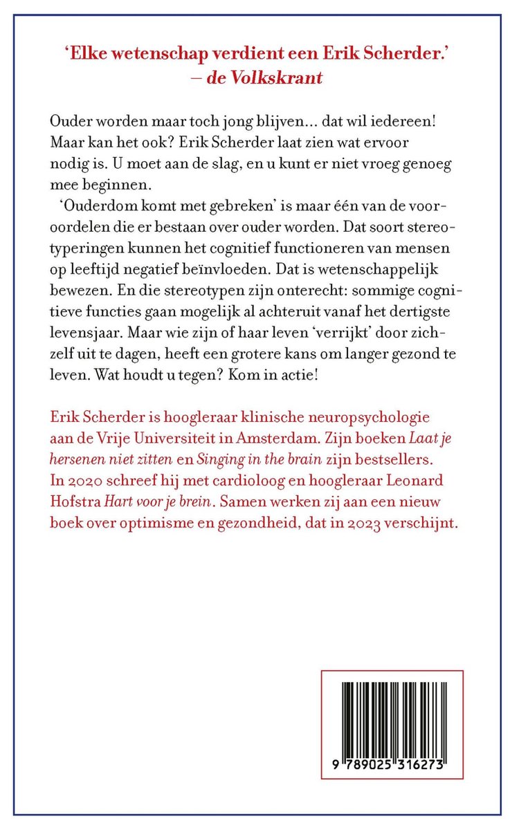 Oud worden, jong blijven - back cover